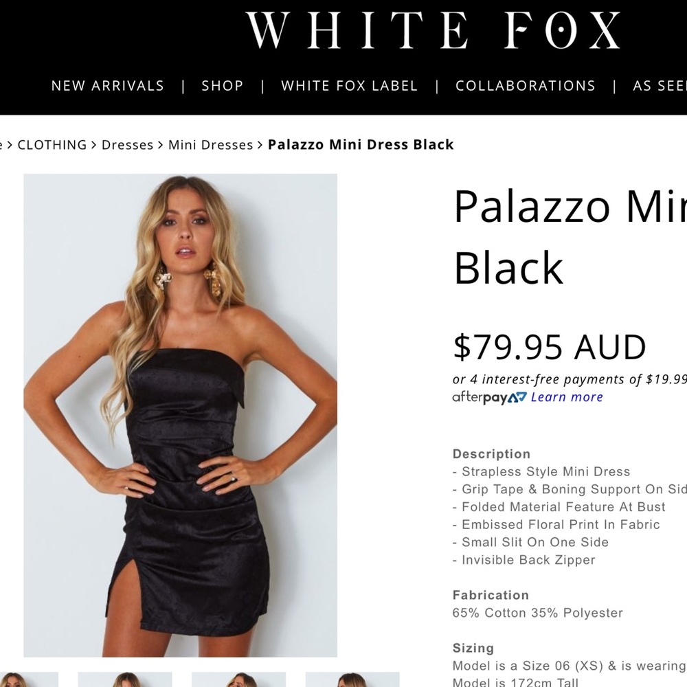 brand new black dress size small